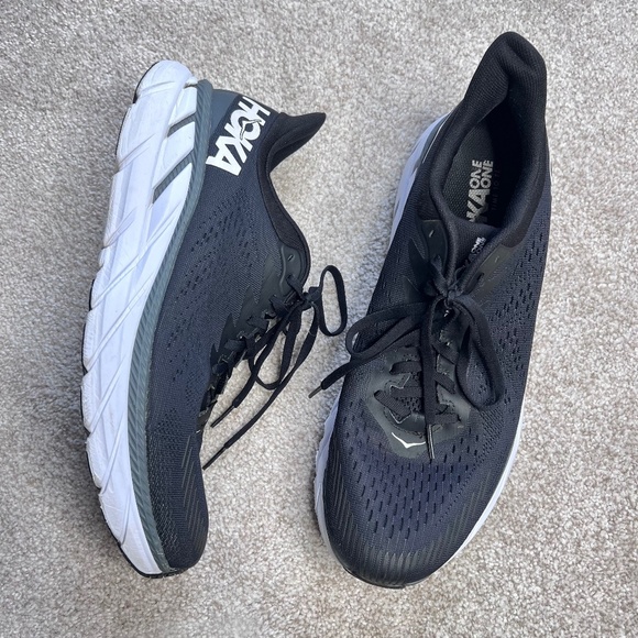 Hoka One One Other - Hoka Clifton 7 Mens Sneakers Shoes Black 12
